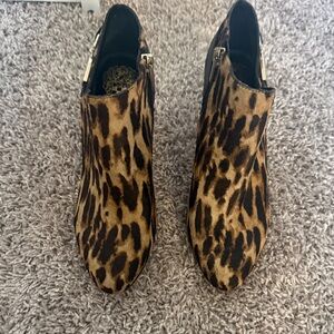 Animal print Vince Camuto Ankle Booties